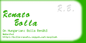 renato bolla business card
